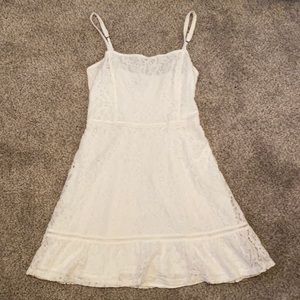Hollister White Lace Dress (Size: S)